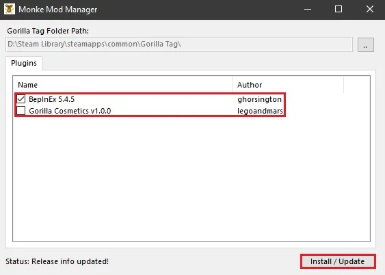 Monke Mod Manager Mod List